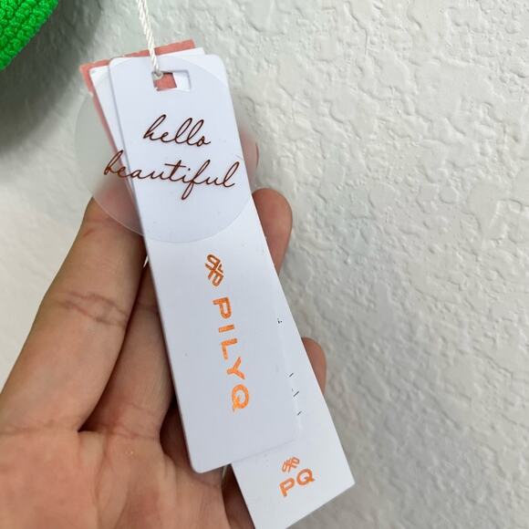 PILYQ KIWI REEF RING SIDE HALTER SIDE D OR 14-16 BIKINI TOP ONLY BRAND NEW - Picture 9 of 10